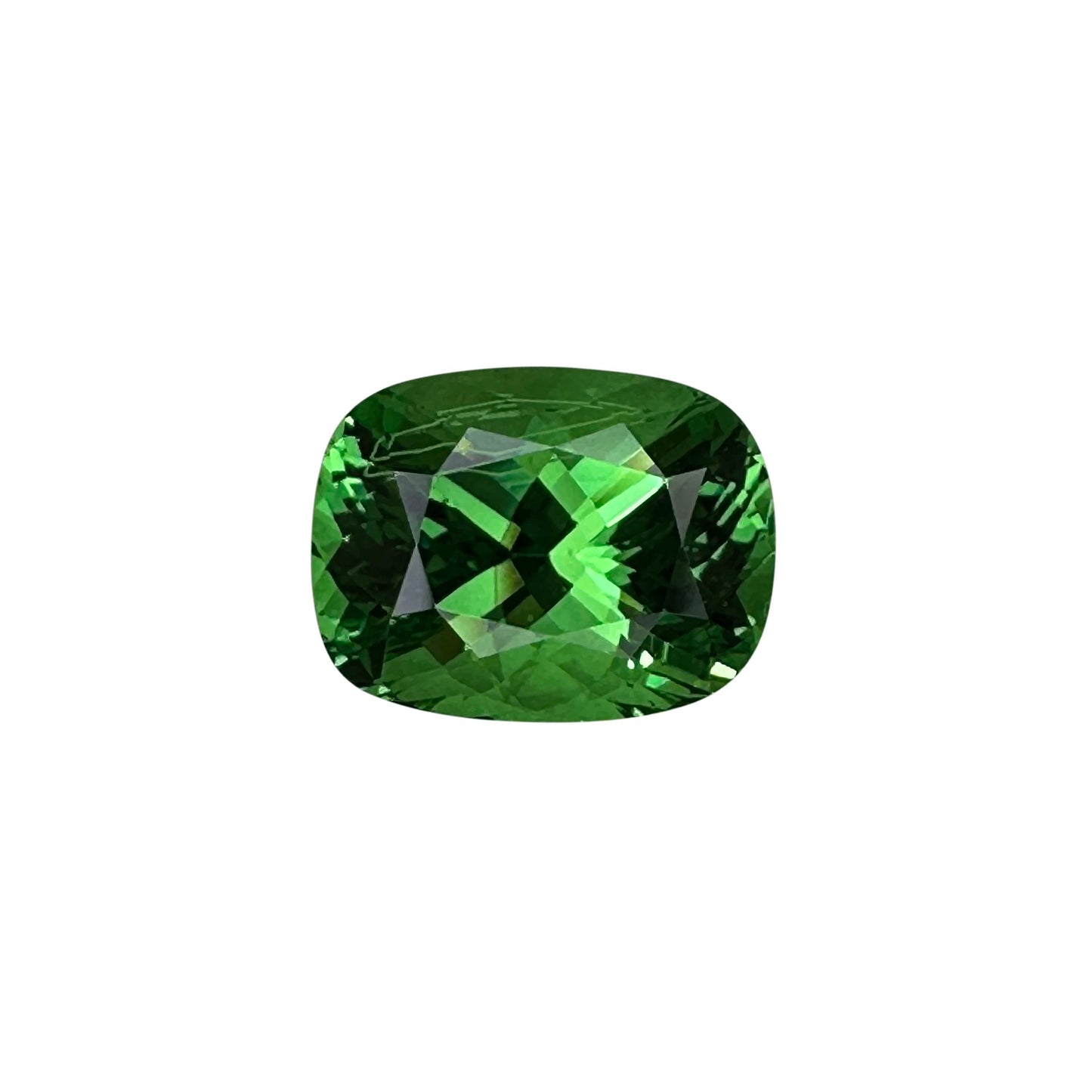 3.08ct Cushion Bright Green Tsavorite