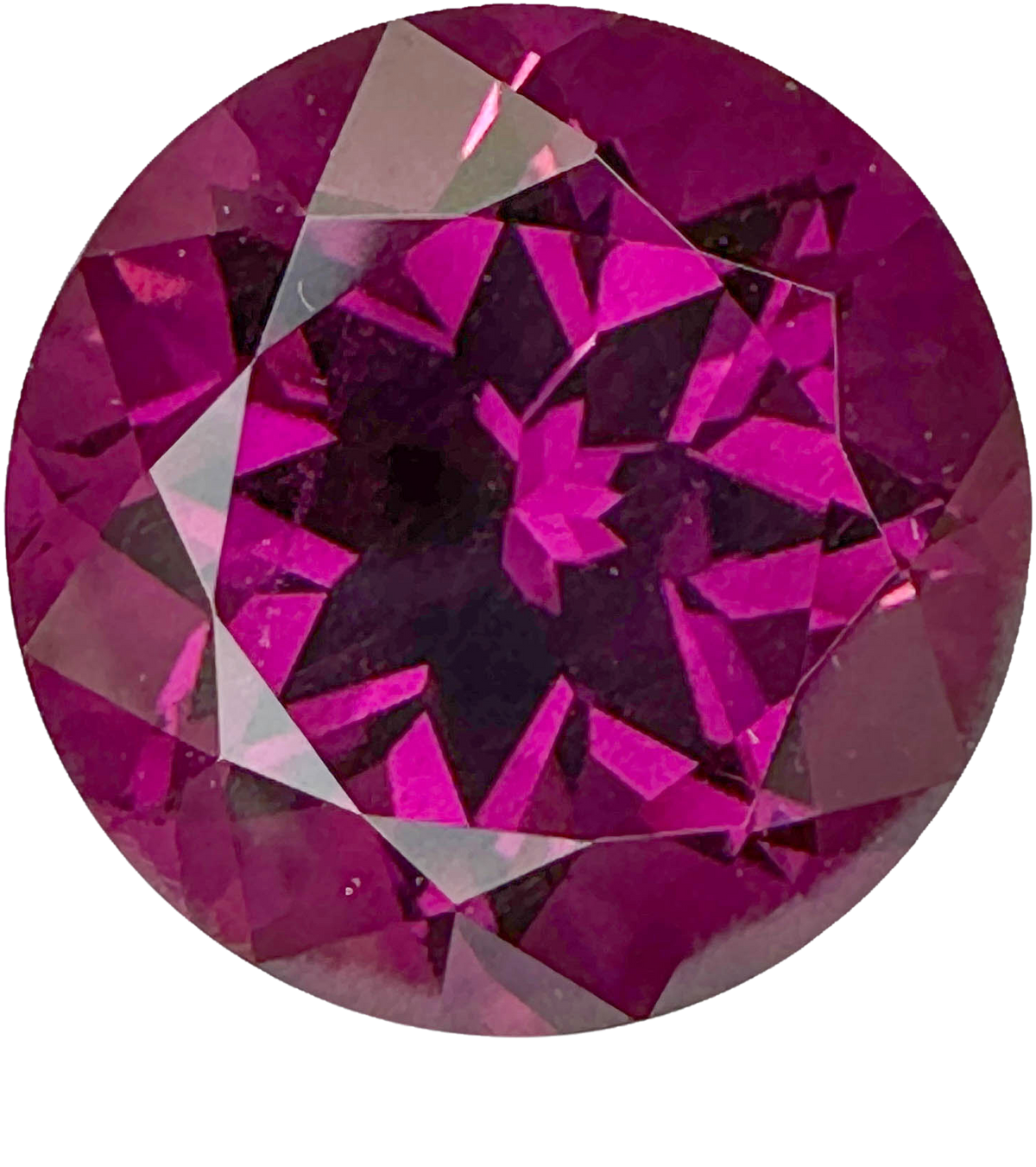 6.03ct Round Magenta Garnet