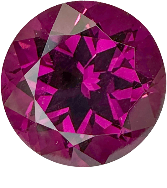 6.03ct Round Magenta Garnet