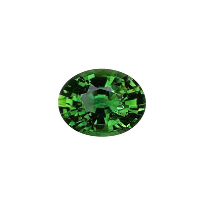 7.35ct Oval Medium Green Chrome Tourmaline