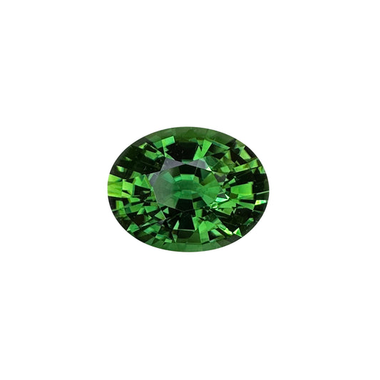 7.35ct Oval Medium Green Chrome Tourmaline