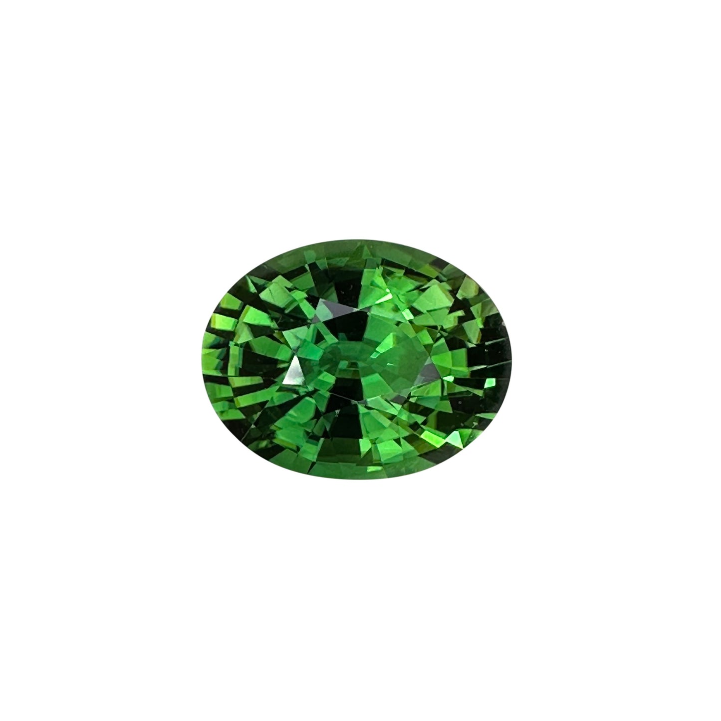 7.35ct Oval Medium Green Chrome Tourmaline