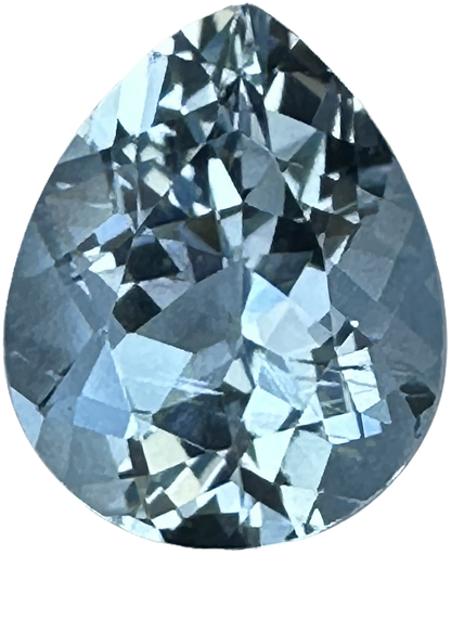 3.29ct Pear Shape AA Color Aquamarine