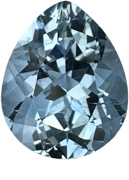 3.29ct Pear Shape AA Color Aquamarine