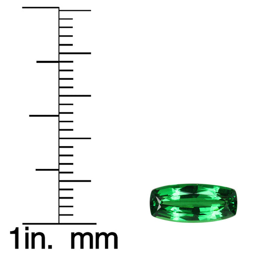1.02ct Cushion Deep Minty Green Tsavorite