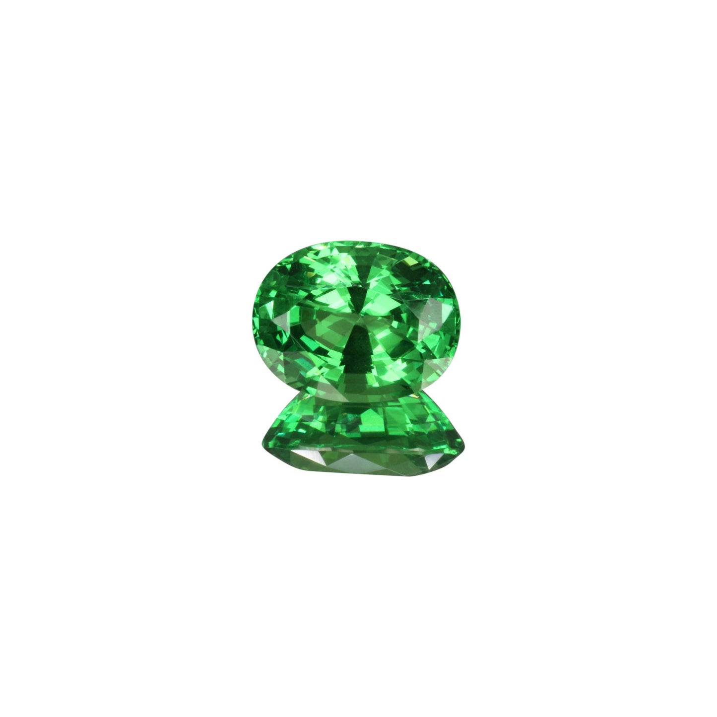 4.31ct Oval Bright Green Tsavorite