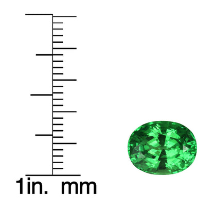 4.31ct Oval Bright Green Tsavorite