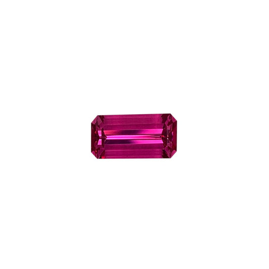 2.82ct Emerald Cut Hot Pink Spinel