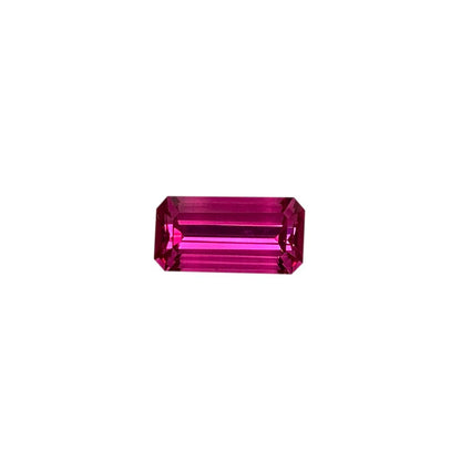 2.82ct Emerald Cut Hot Pink Spinel
