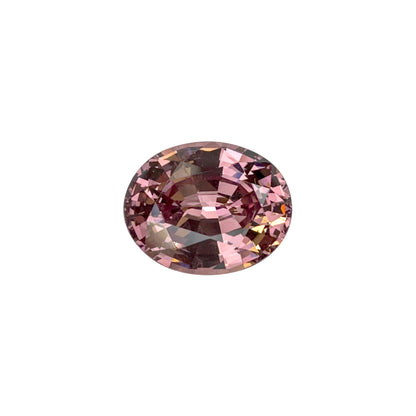 5.92ct Oval Peach Malaya Garnet