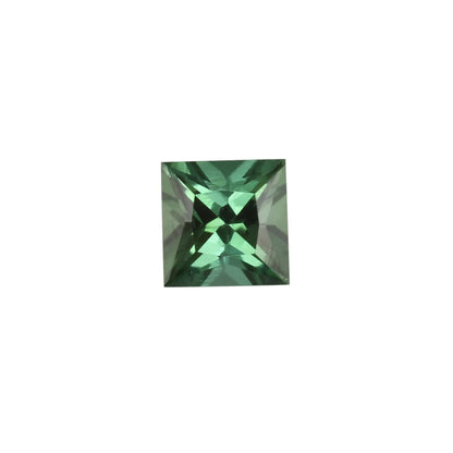 5mm Princess Cut Light Blue Green Tourmaline