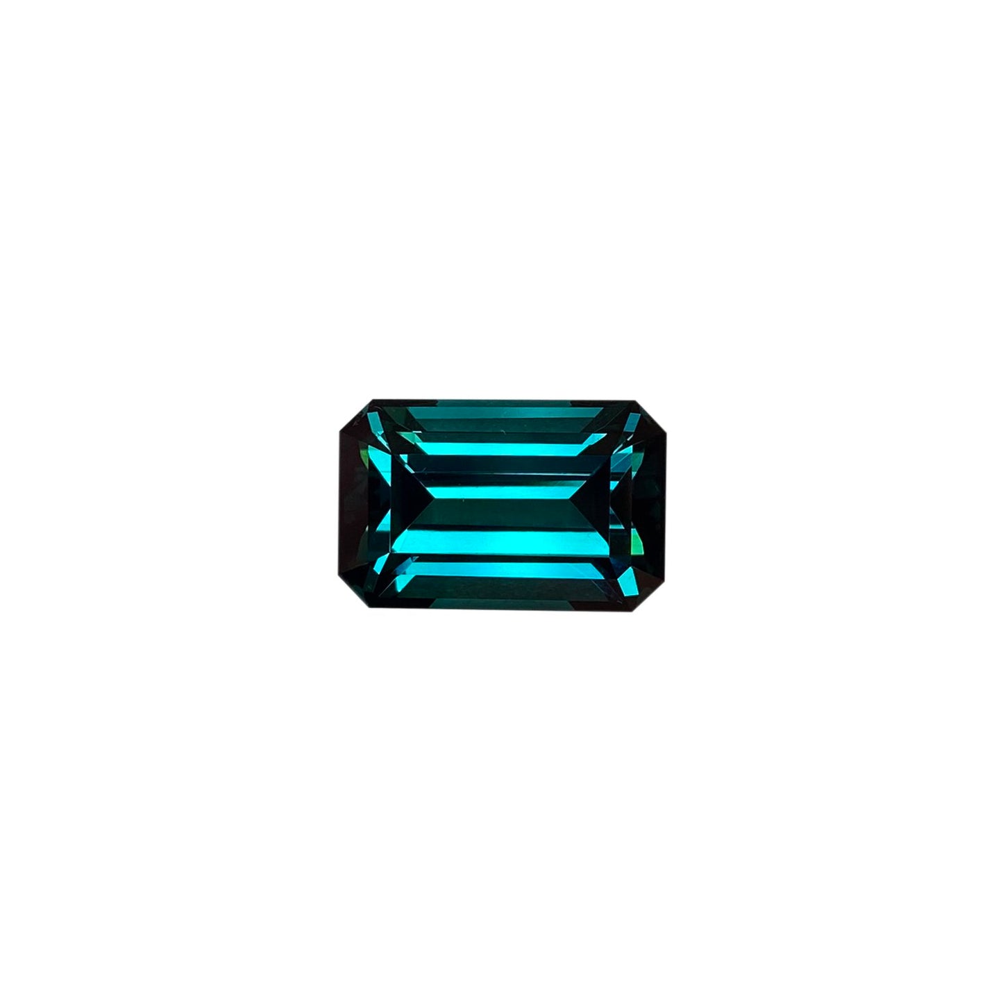 14.44ct Emerald Cut Deep Blue Tourmaline