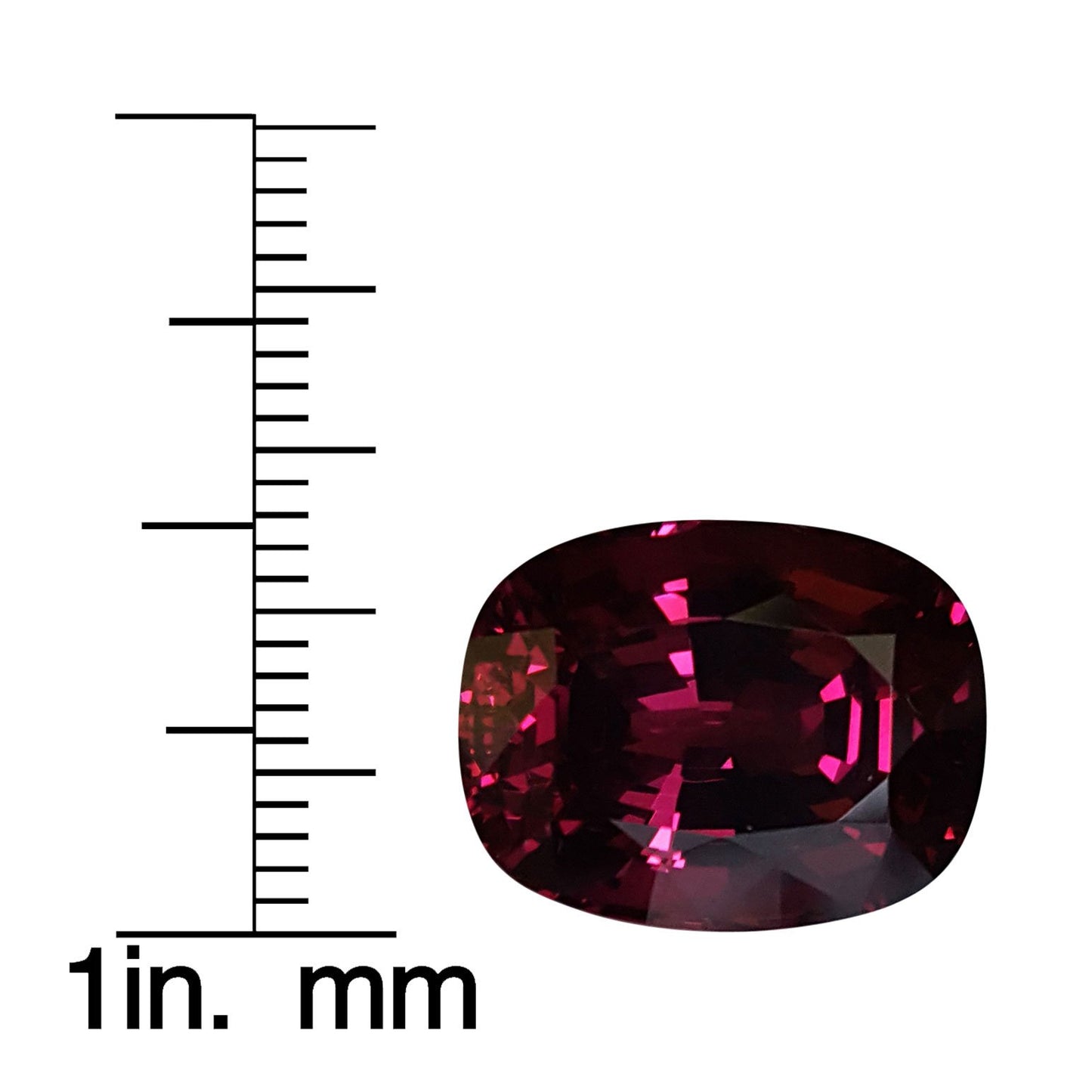 14.53ct Cushion AAA Color Rhodolite