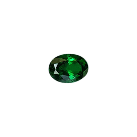 Oval Fine Saturated Green Tsavorite