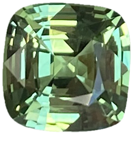 4.69ct Cushion Mint Garnet