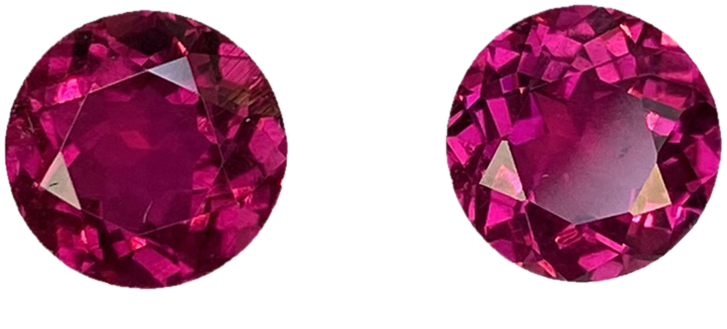 8mm Round Reddish Color Rubellite