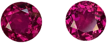 8mm Round Reddish Color Rubellite