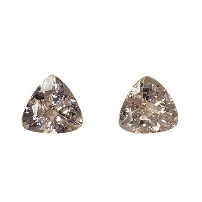 11mm Trillion Peach Morganite Pair
