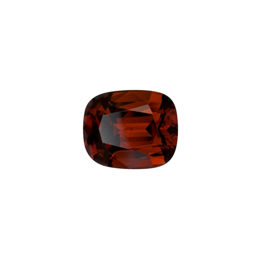 3.48ct Cushion Deep Orange Malaya Garnet