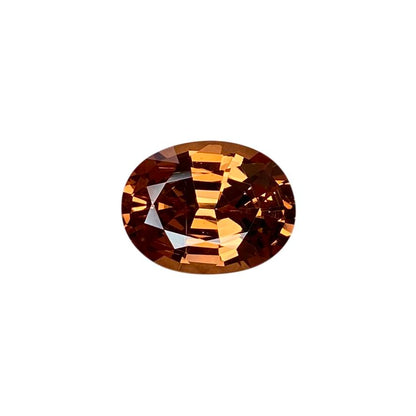 10.3x7.9mm Oval Medium Orange Malaya Garnet