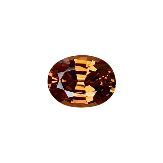 10.3x7.9mm Oval Medium Orange Malaya Garnet