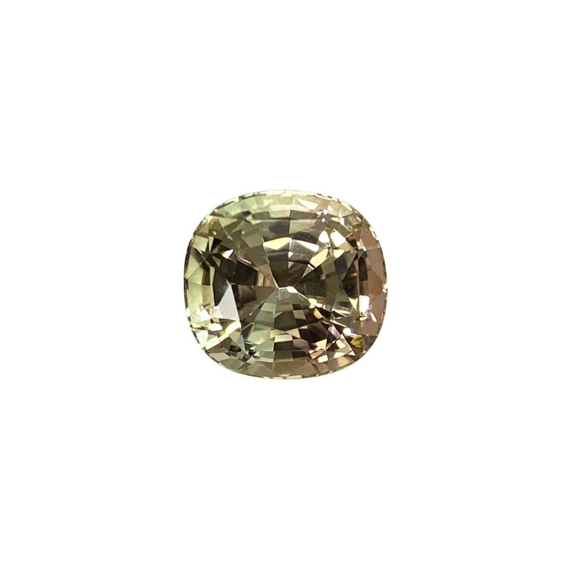 9.7ct Cushion Bi-Color Pink/Green Tourmaline