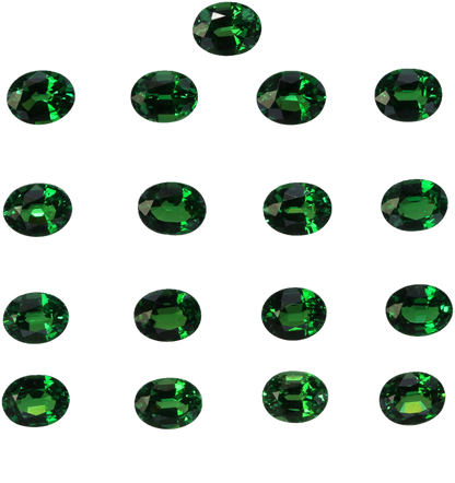 5x4mm Oval Fine Intense Green Tsavorite