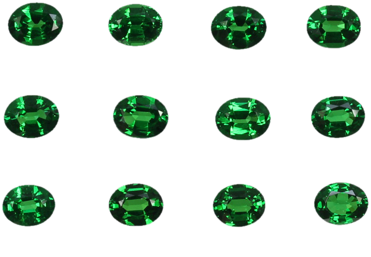 5x4mm Oval Fine Intense Green Tsavorite