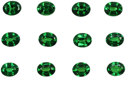 5x4mm Oval Fine Intense Green Tsavorite