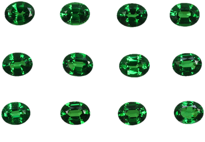 5x4mm Oval Fine Intense Green Tsavorite