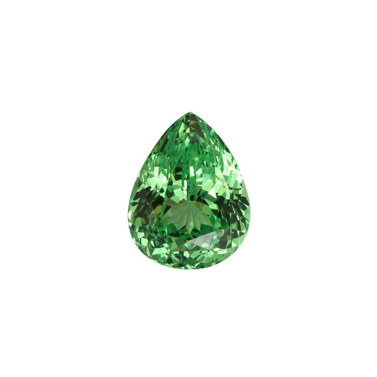 5.54ct Pear Shape Bright Green Tsavorite