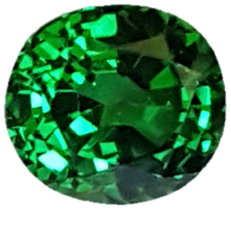 1.09ct Cushion Fine Intense Green Tsavorite