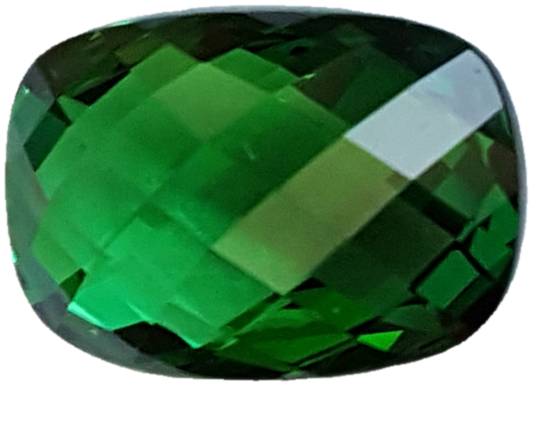 3.17ct Cushion Bright Green Tsavorite