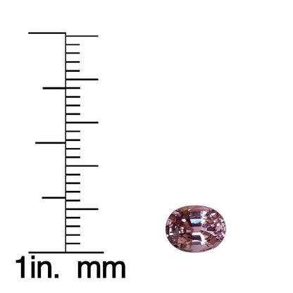 1.08ct Oval Medium Pink Spinel