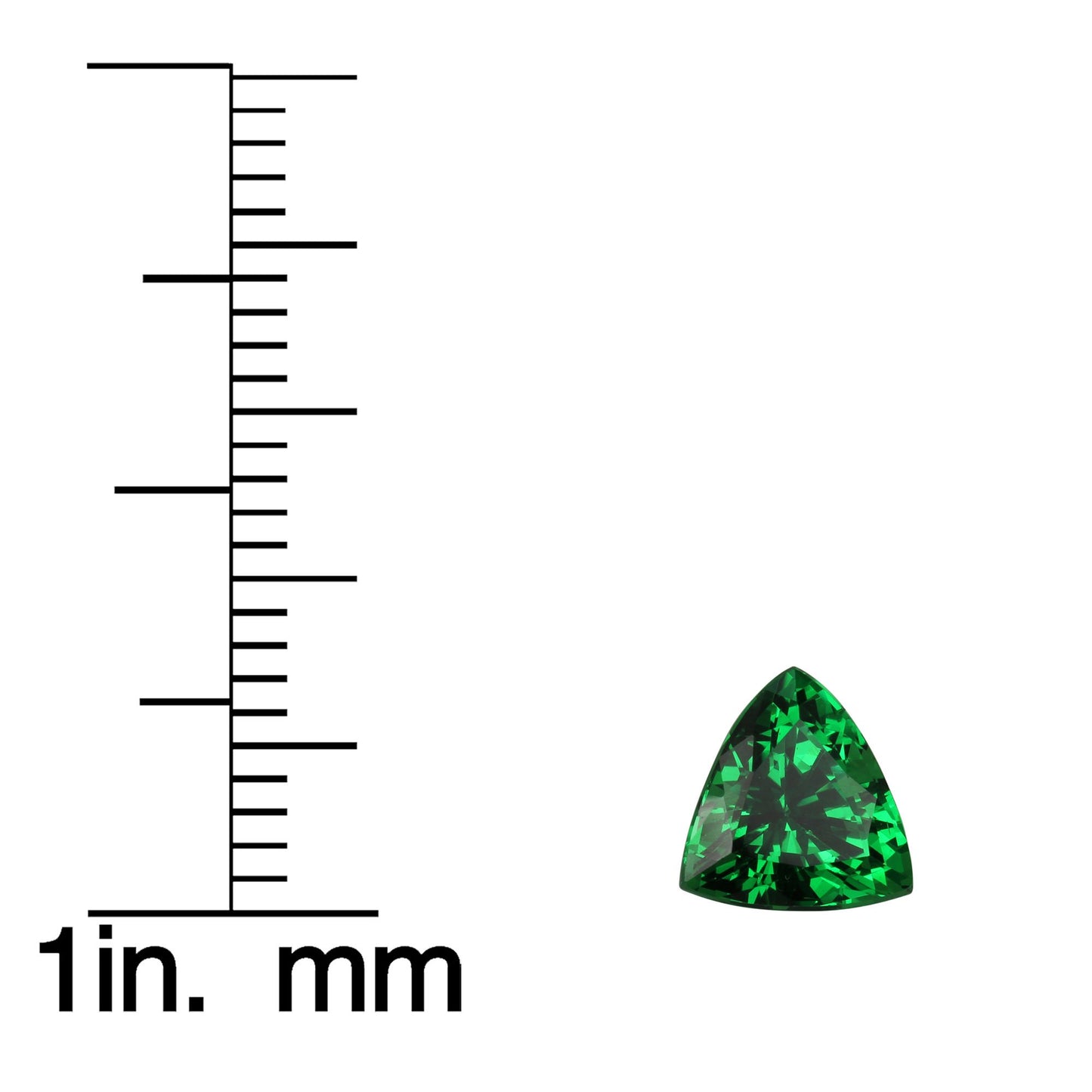1.91ct Trillion Gem Quality - Fine Intense Green Tsavorite