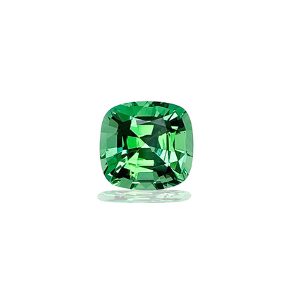 3.25ct Cushion Bright Green Tsavorite