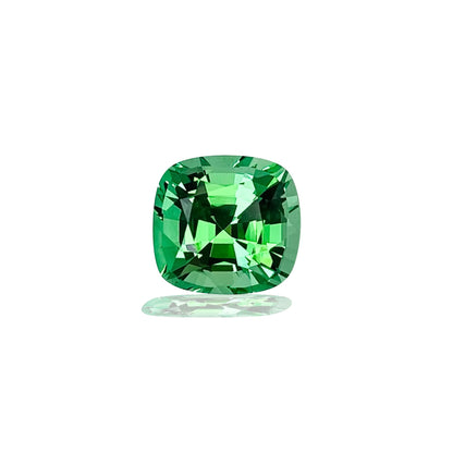 3.25ct Cushion Bright Green Tsavorite