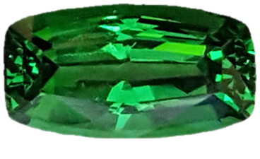 1.4ct Cushion Deep Minty Green Tsavorite