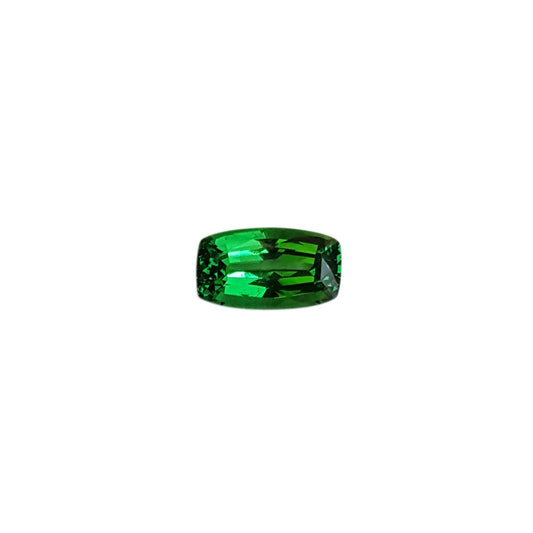 1.4ct Cushion Deep Minty Green Tsavorite