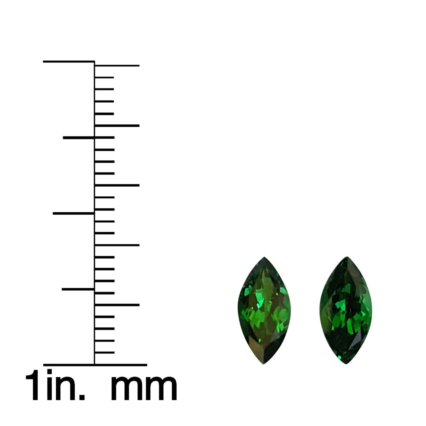 9x4.5mm Marquise Fine Intense Green Tsavorite Pair