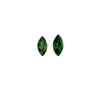 9x4.5mm Marquise Fine Intense Green Tsavorite Pair
