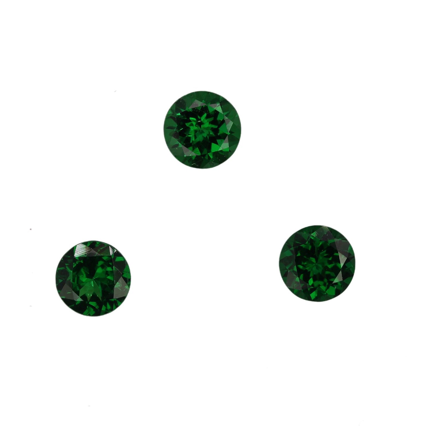 6mm Round Fine Intense Green Tsavorite