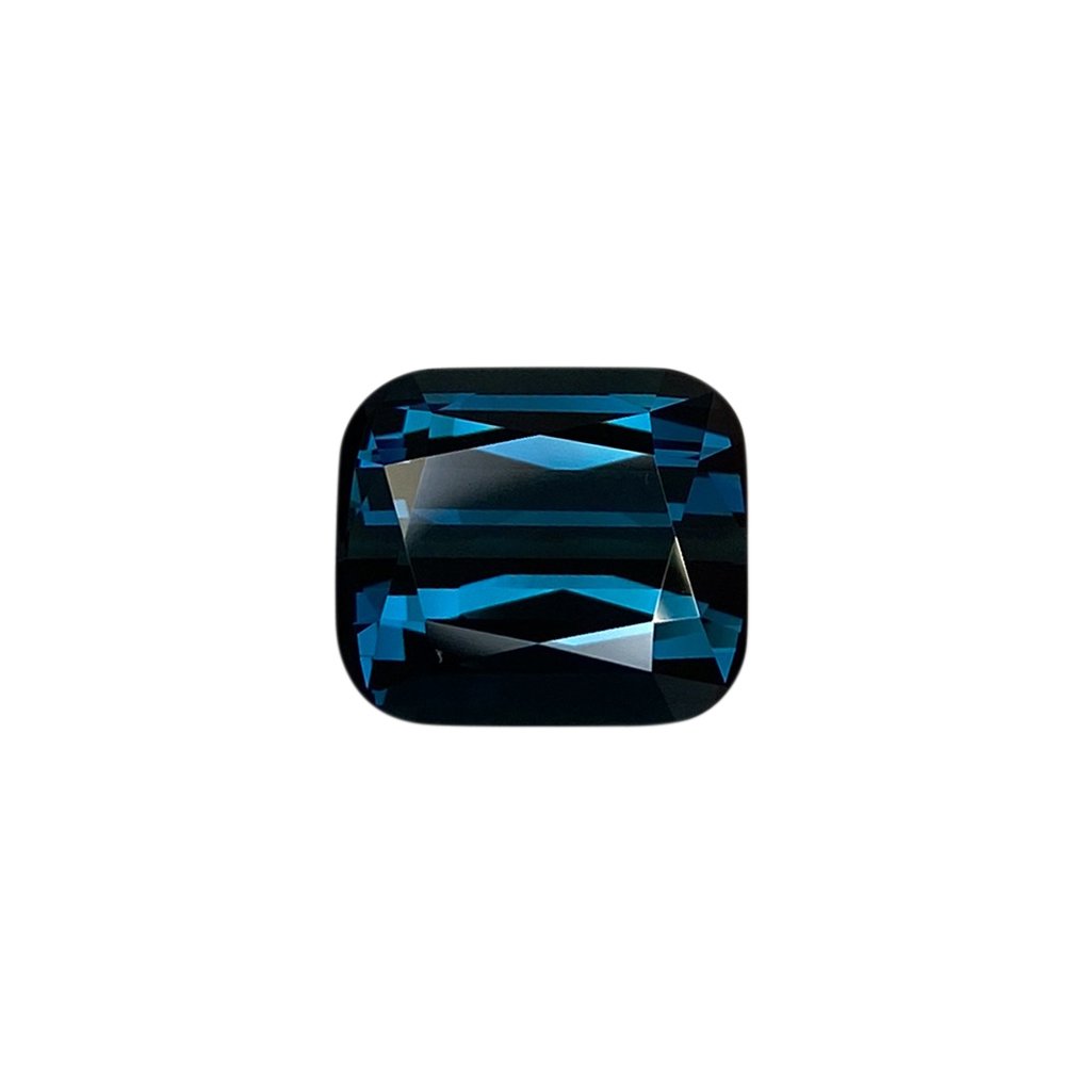 8.65ct Cushion Deep Blue-Green Tourmaline