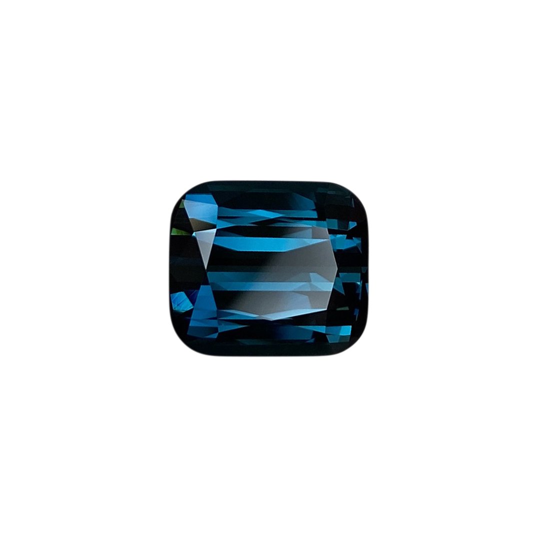 8.65ct Cushion Deep Blue-Green Tourmaline