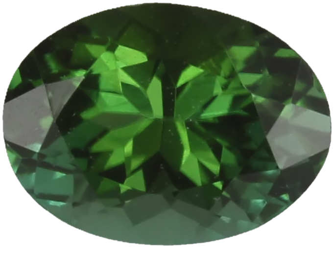 7x5.2mm Oval Medium Blue-Green Tourmaline