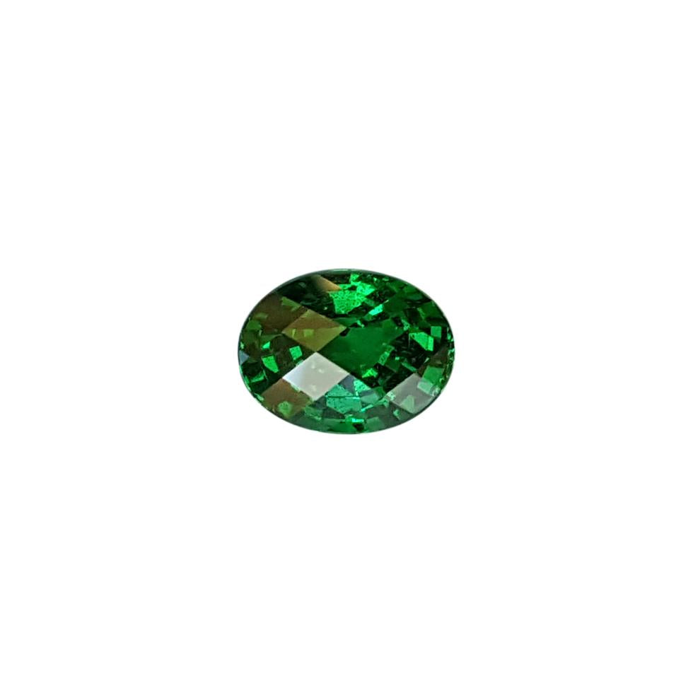 3.41ct Oval Fine Intense Green Tsavorite