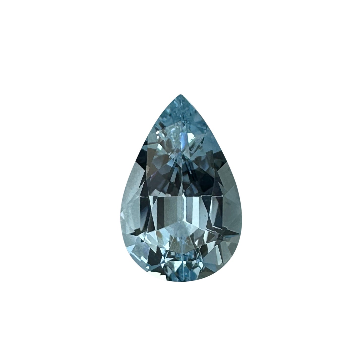 3.74ct Pear Shape A Color Aquamarine