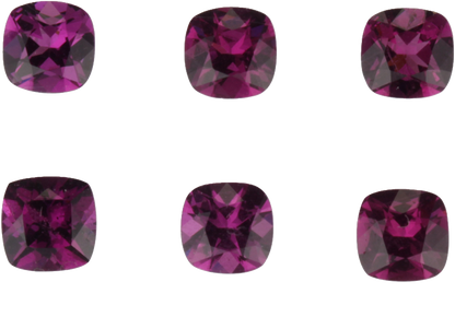 6mm Cushion Purple Garnet