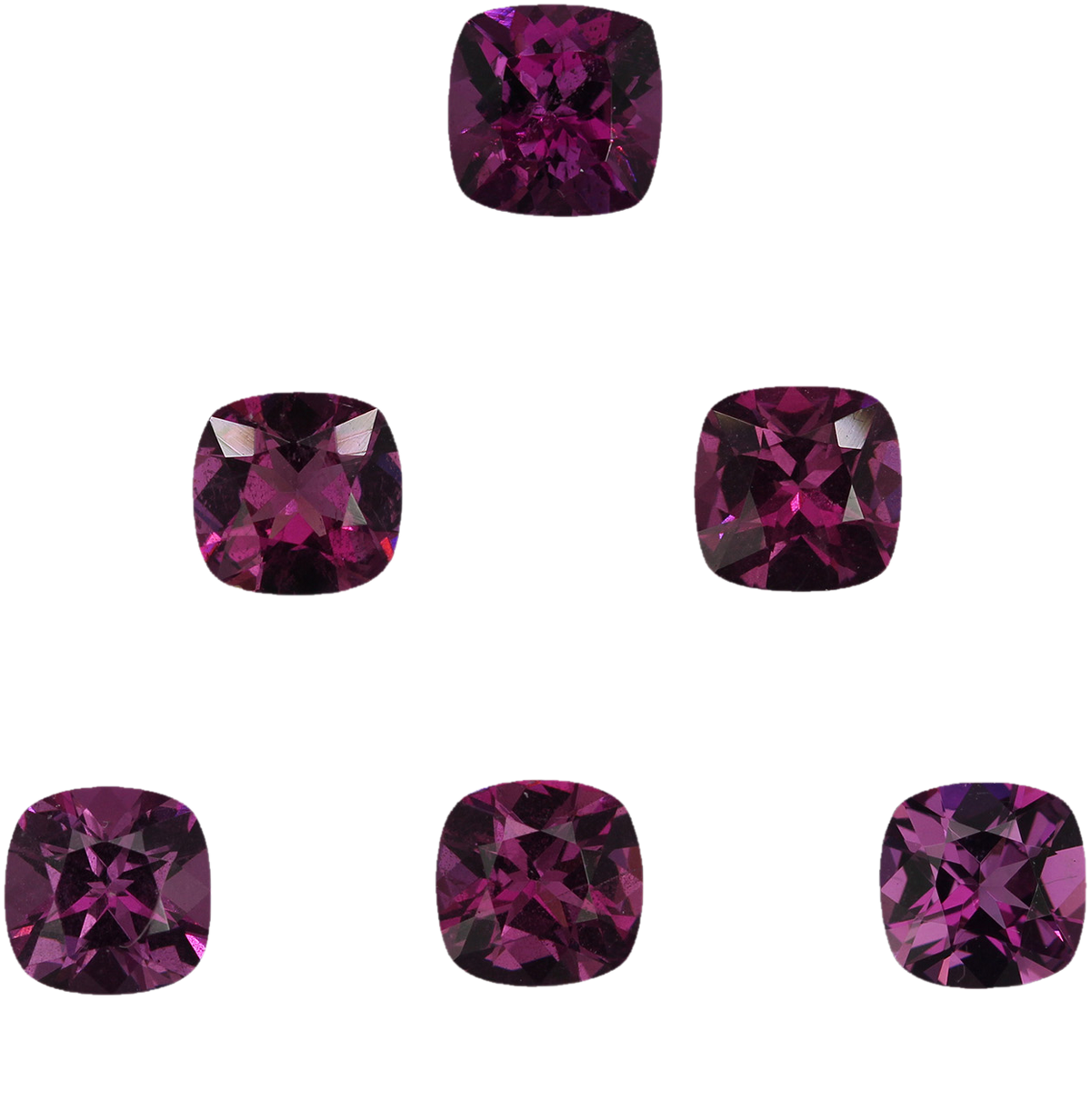 6mm Cushion Purple Garnet