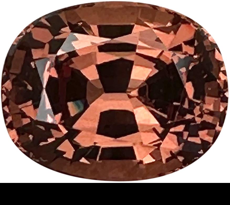24.16ct Cushion Copper Color Change Malaya Garnet